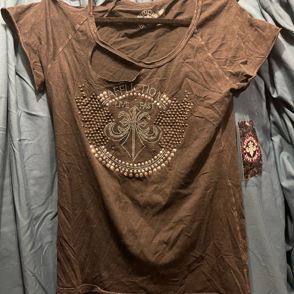 Affliction Black Women's Top